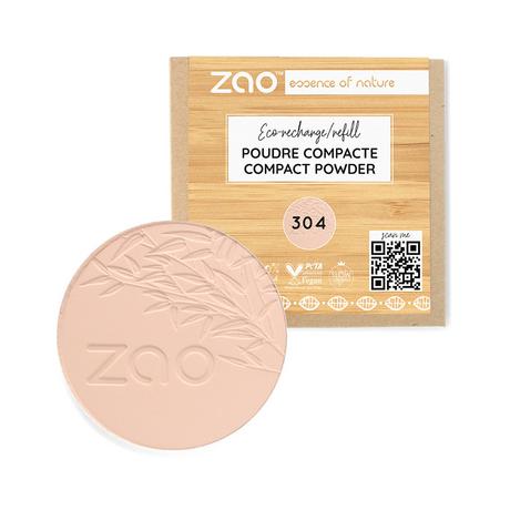 ZAO MAKEUP  Recharge Poudre compacte - Certifiée bio et vegan 