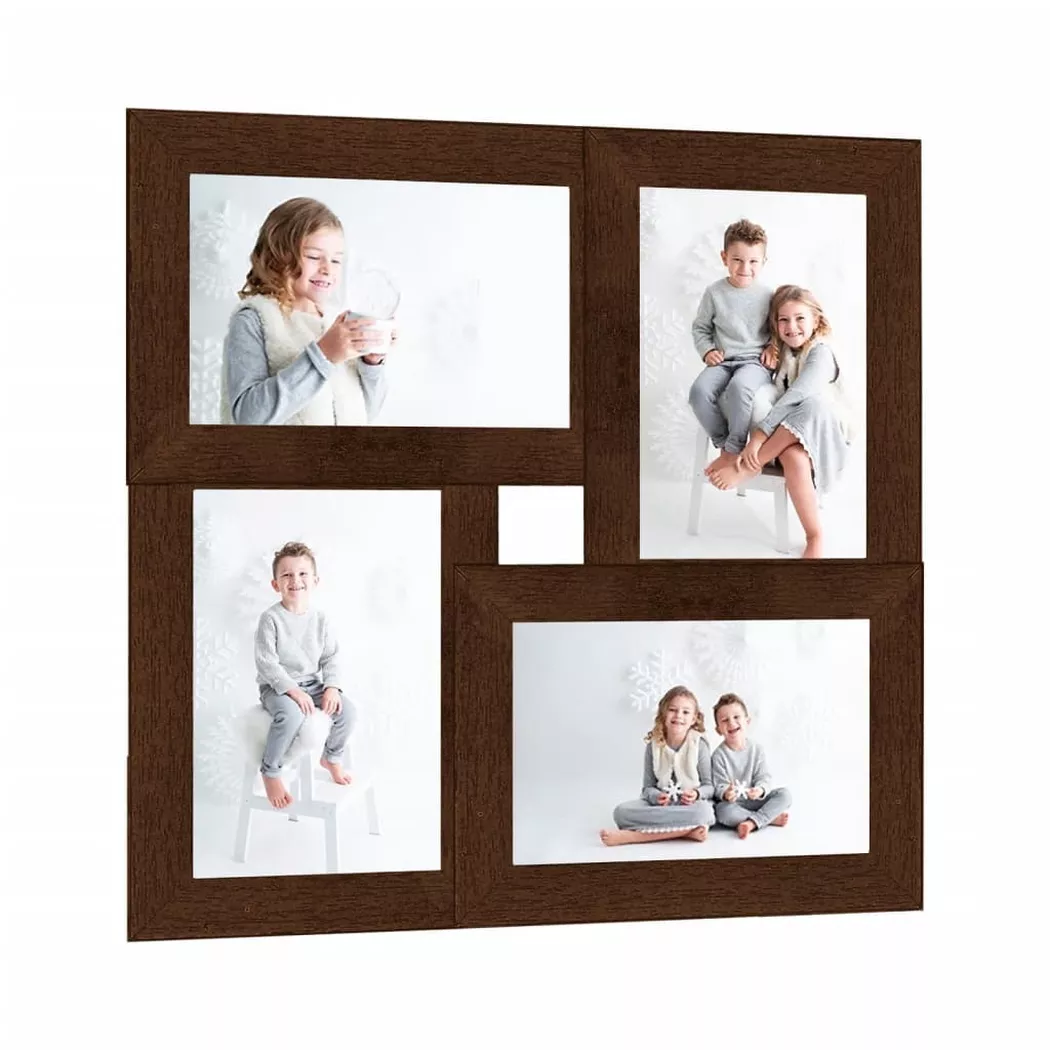 VidaXL - Cadre photo mdf, One Size, Marron