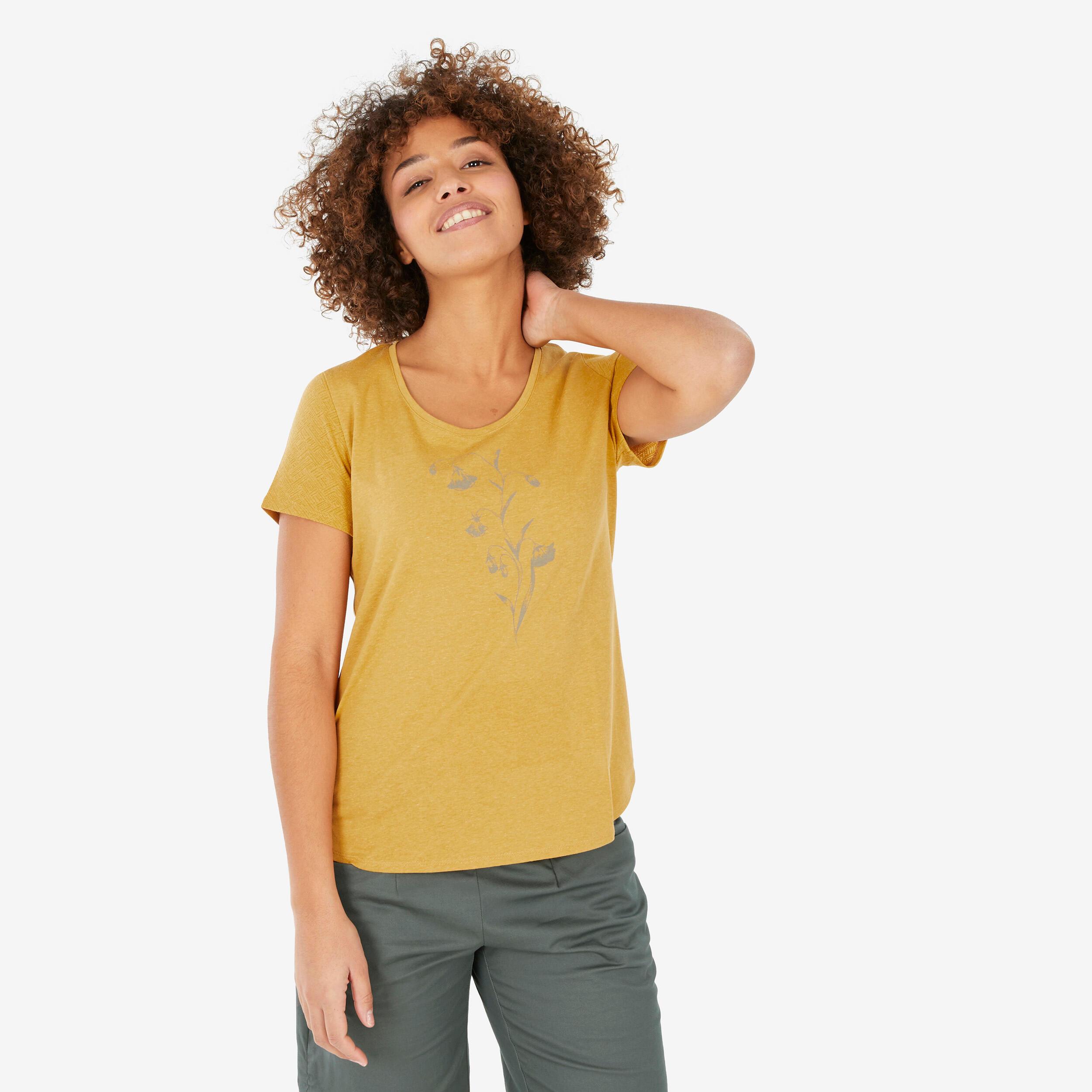 Image of Kurzarmshirt - Nh500 Damen Gelbgold XL