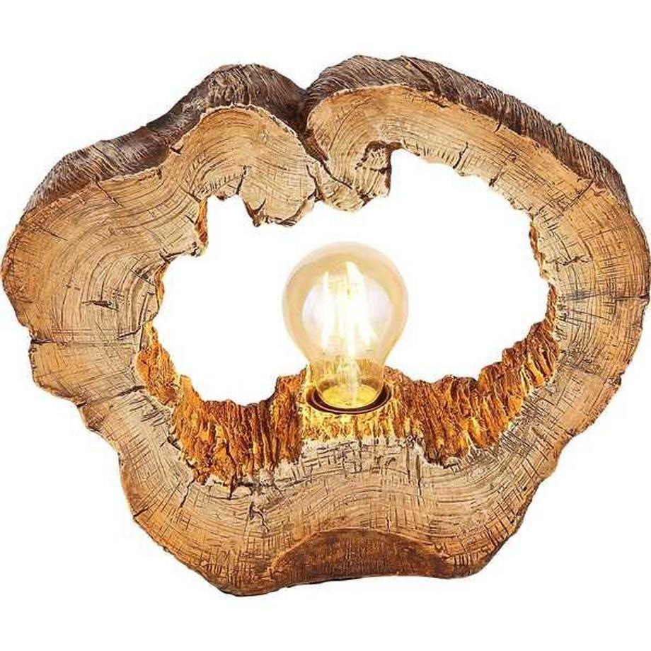 mutoni Tischleuchte Vinzenz Kunststoff holzoptik 1xE27  