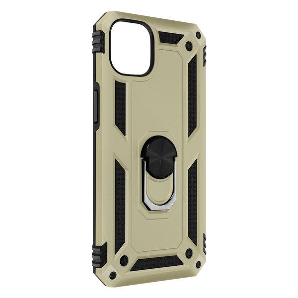 Avizar  Cover con Anello iPhone 14 Plus oro 