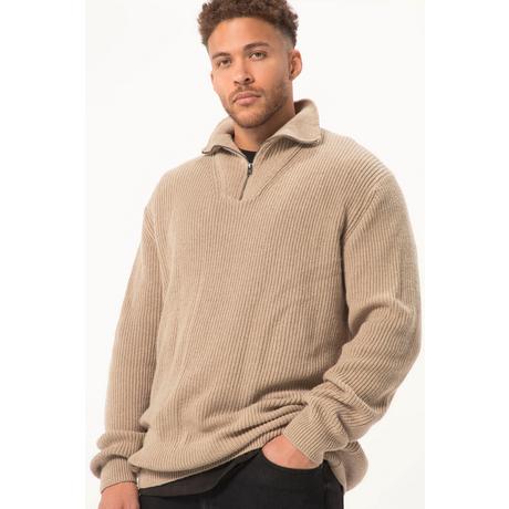 Sthuge  Pullover, Wollanteil, Stehkragen mit Zipper 