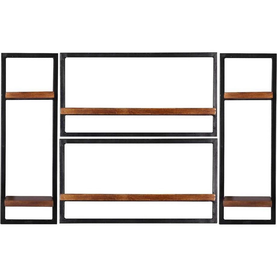 mutoni Wandregal Havanna natur 125x25x75 (4-tlg)  