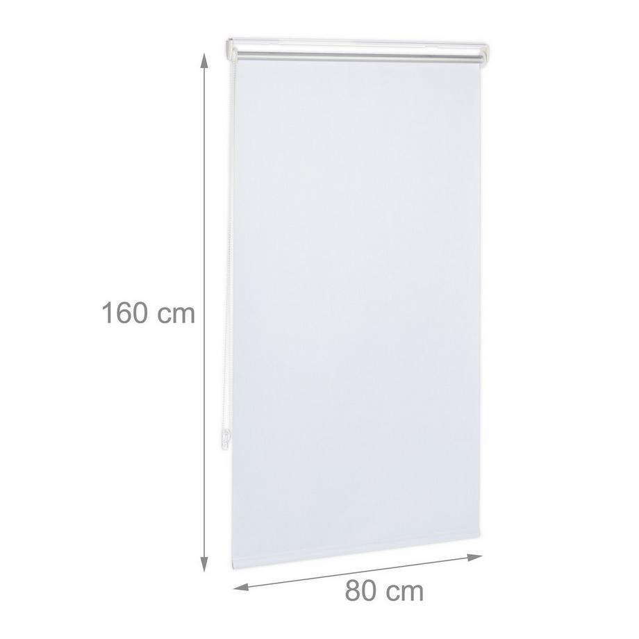 B2X  Weißes Thermorollo 160 cm lang 