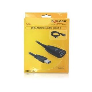 DeLock  USB 3.0 5m USB Kabel USB 3.2 Gen 1 (3.1 Gen 1) Schwarz 