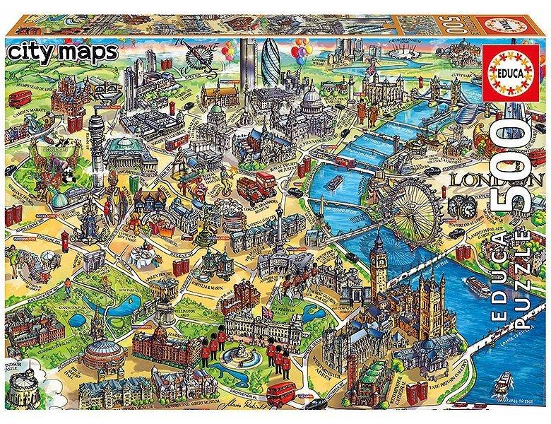 Image of Puzzle London Map (500Teile)