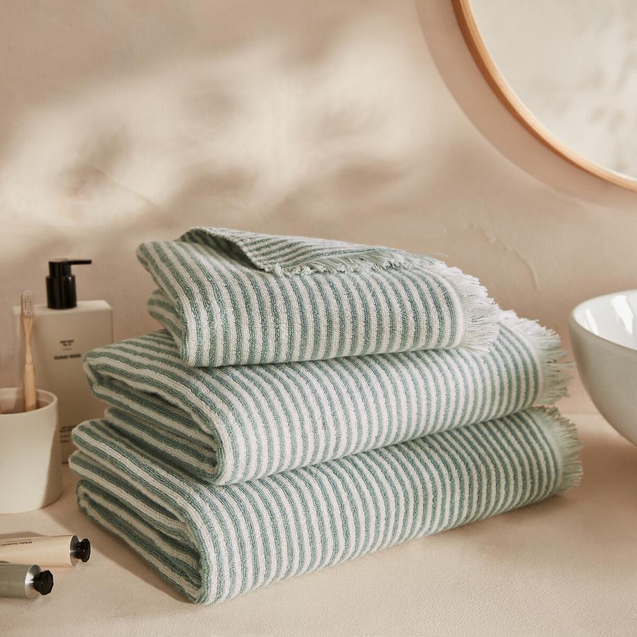 La Redoute Intérieurs Drap de bain éponge rayée Malo  