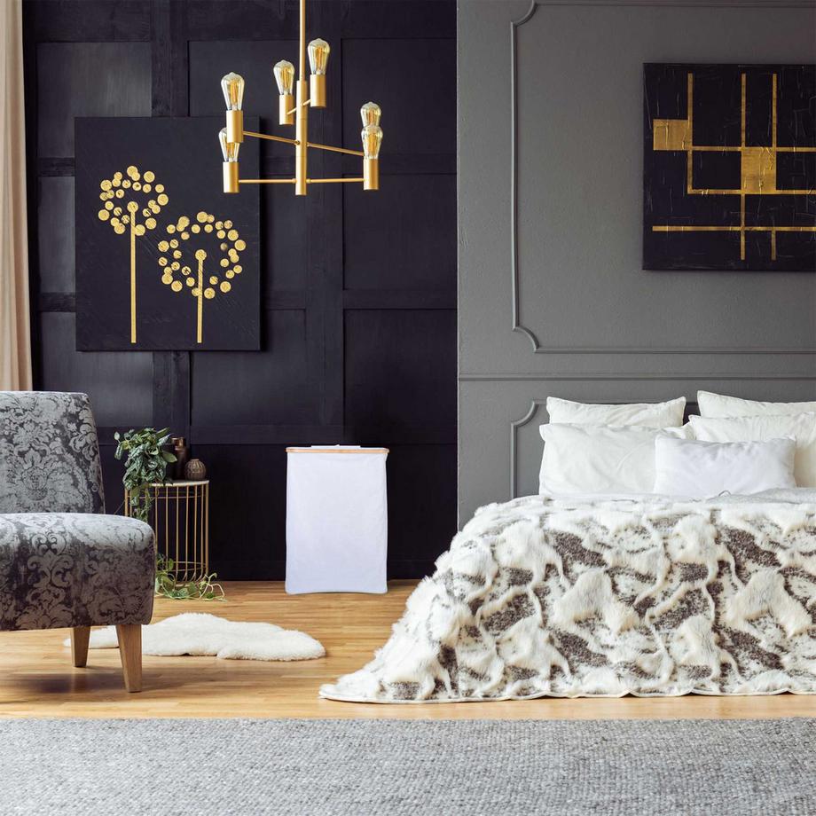 B2X Cesto portabiancheria con coperchio 105 l  