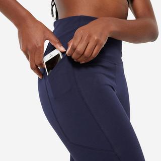 DOMYOS  Leggings donna slim cotone 