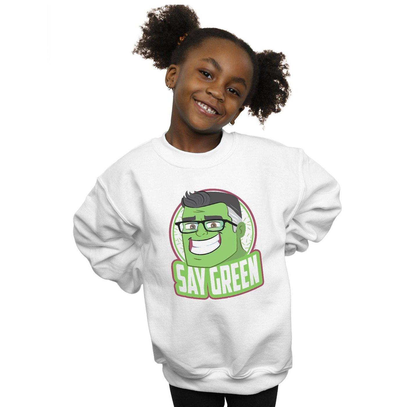 MARVEL  Avengers Endgame Say Green Sweatshirt 