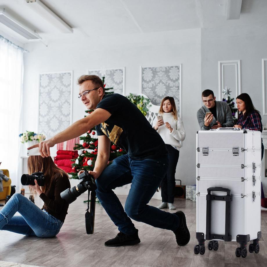 Arebos  Kosmetikkoffer XL | Schminkkoffer | Beauty organizer | Nagellack-Koffer 