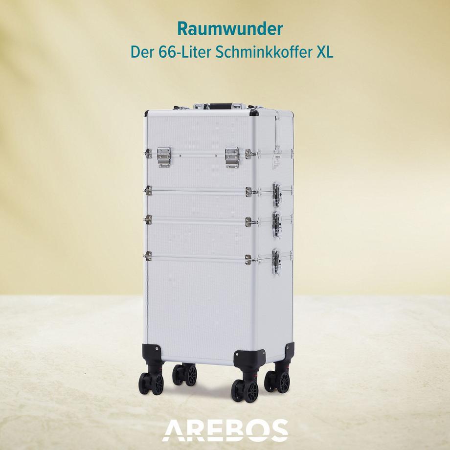 Arebos  Kosmetikkoffer XL | Schminkkoffer | Beauty organizer | Nagellack-Koffer 