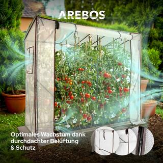 Arebos Gewächshaus Tomatengewächshaus Treibhaus Frühbeet  