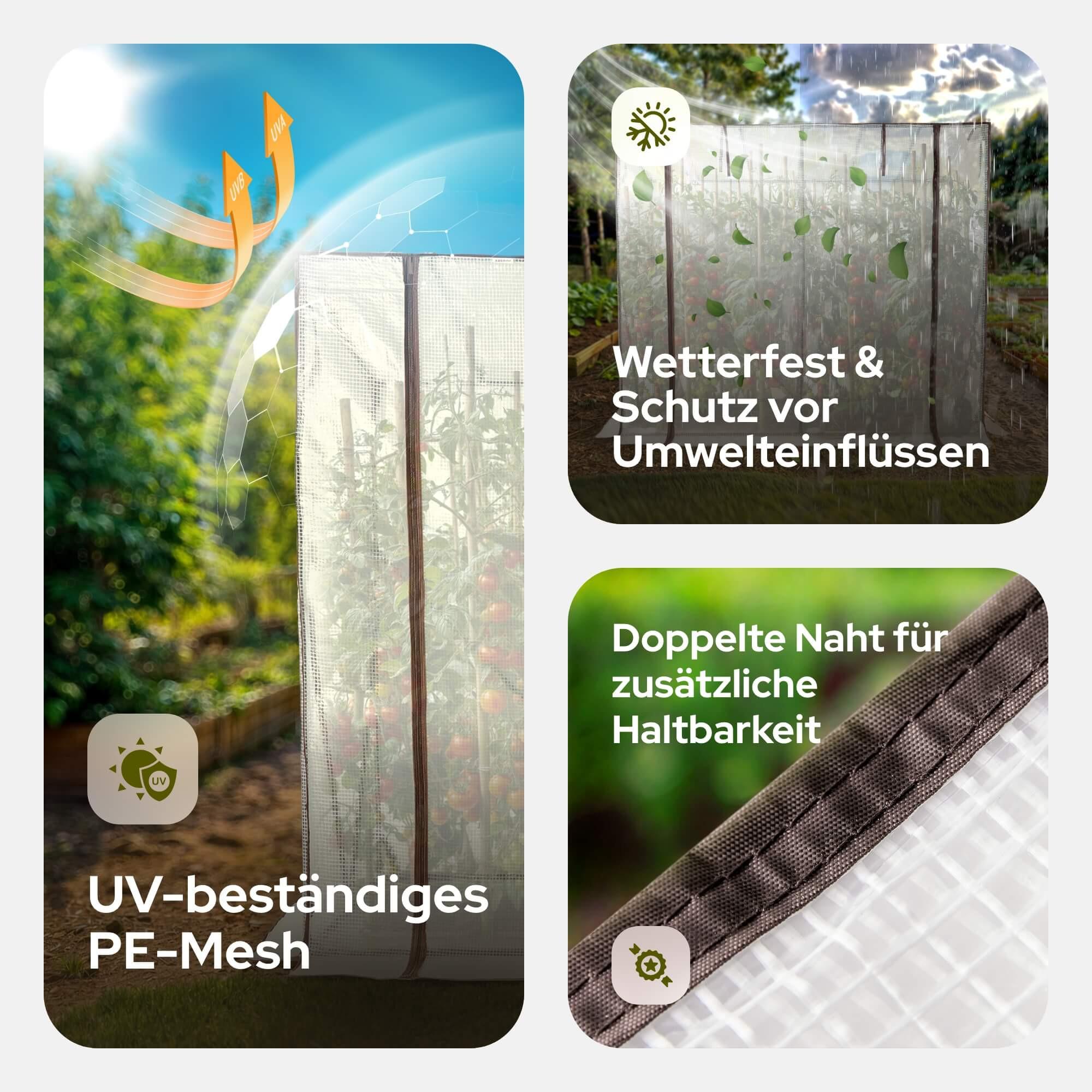 Arebos Gewächshaus Tomatengewächshaus Treibhaus Frühbeet  