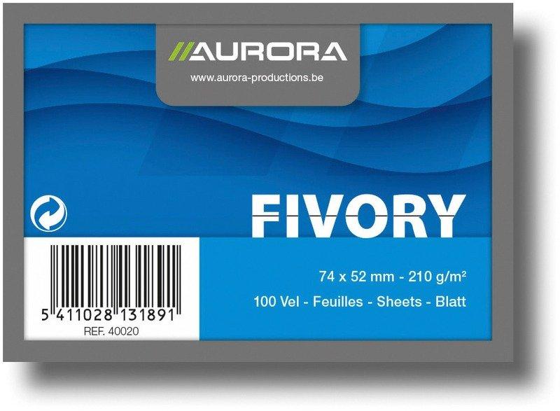 Aurora AURORA Karteikarten liniert A8 40020 weiss 100 Stück  