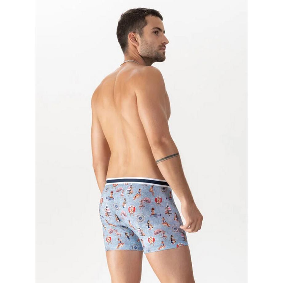 mey Boxer Brief Motif All-Over  