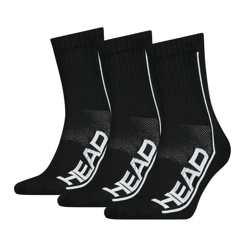Image of Socken Tennis 3 Stück Performance Unisex Schwarz 35-38