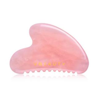 VBEAUTY  Gua Sha mit Zähnen Massagestein - Rosenquarz 