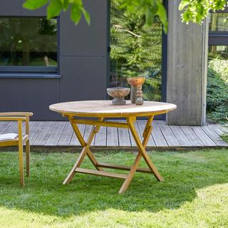 Tikamoon Table de jardin pliable en teck massif 6 pers. Andria  