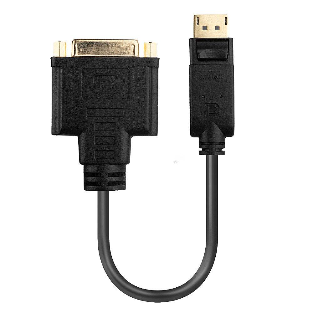 LINDY  Lindy 41004 Videokabel-Adapter 0,15 m DisplayPort DVI-D Schwarz 