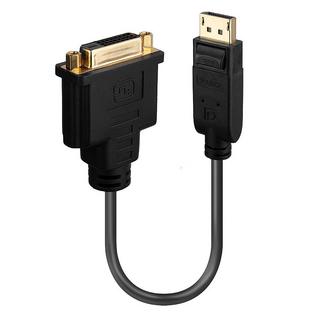 LINDY  Lindy 41004 Videokabel-Adapter 0,15 m DisplayPort DVI-D Schwarz 