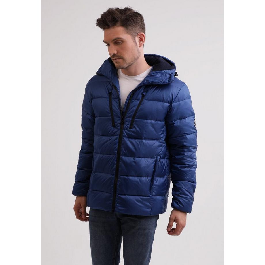 CASH-MERE.CH EXTREME Piumino con cappuccio e fodera in cashmere  