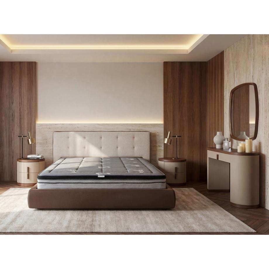 ANGEL CERDA Matelas hybride avec ressorts ensachés indépendants  