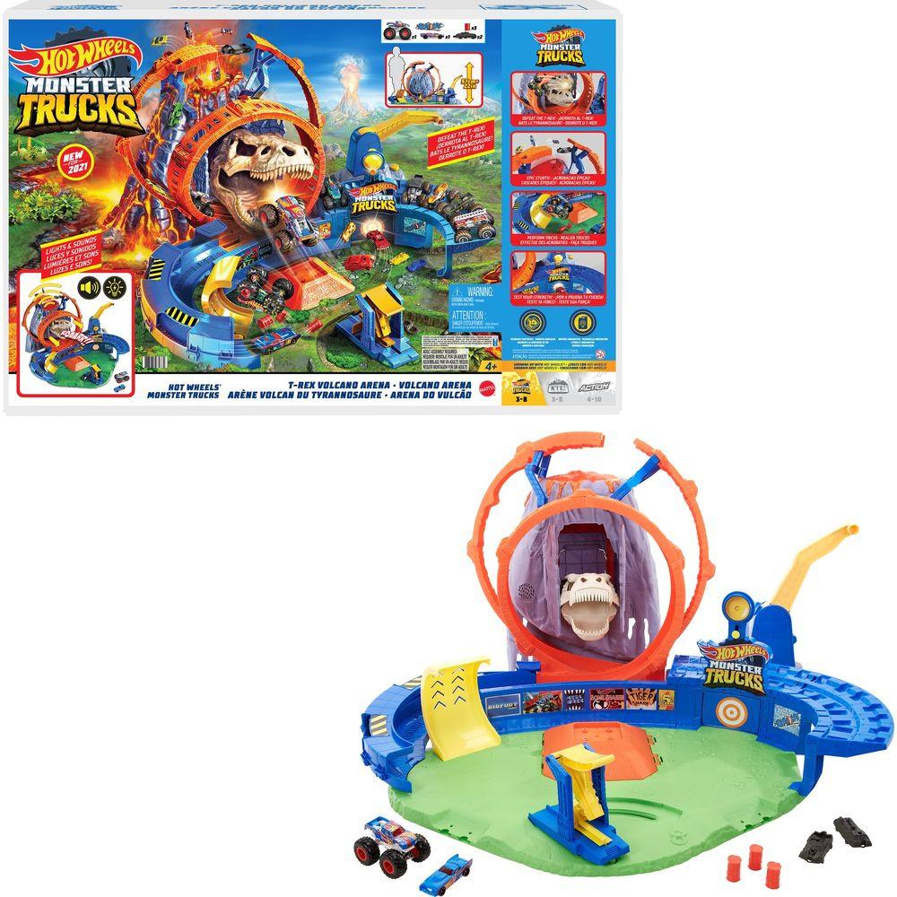 Hot Wheels  Monster Trucks Vulkan Arena Spielset (1:64) 