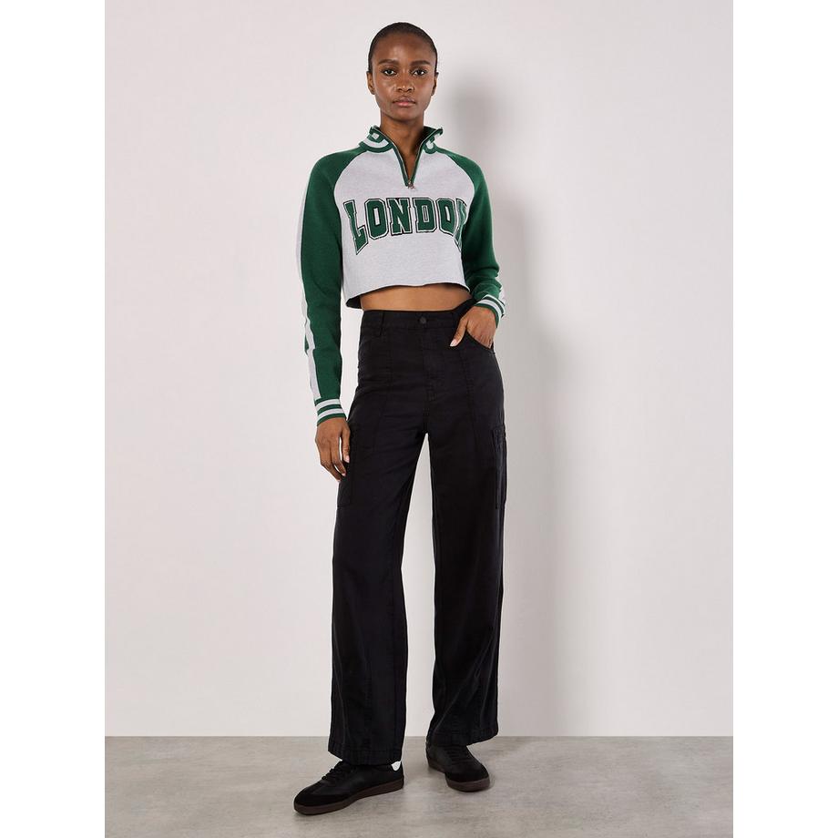 APRICOT Maglione corto con zip « London »  