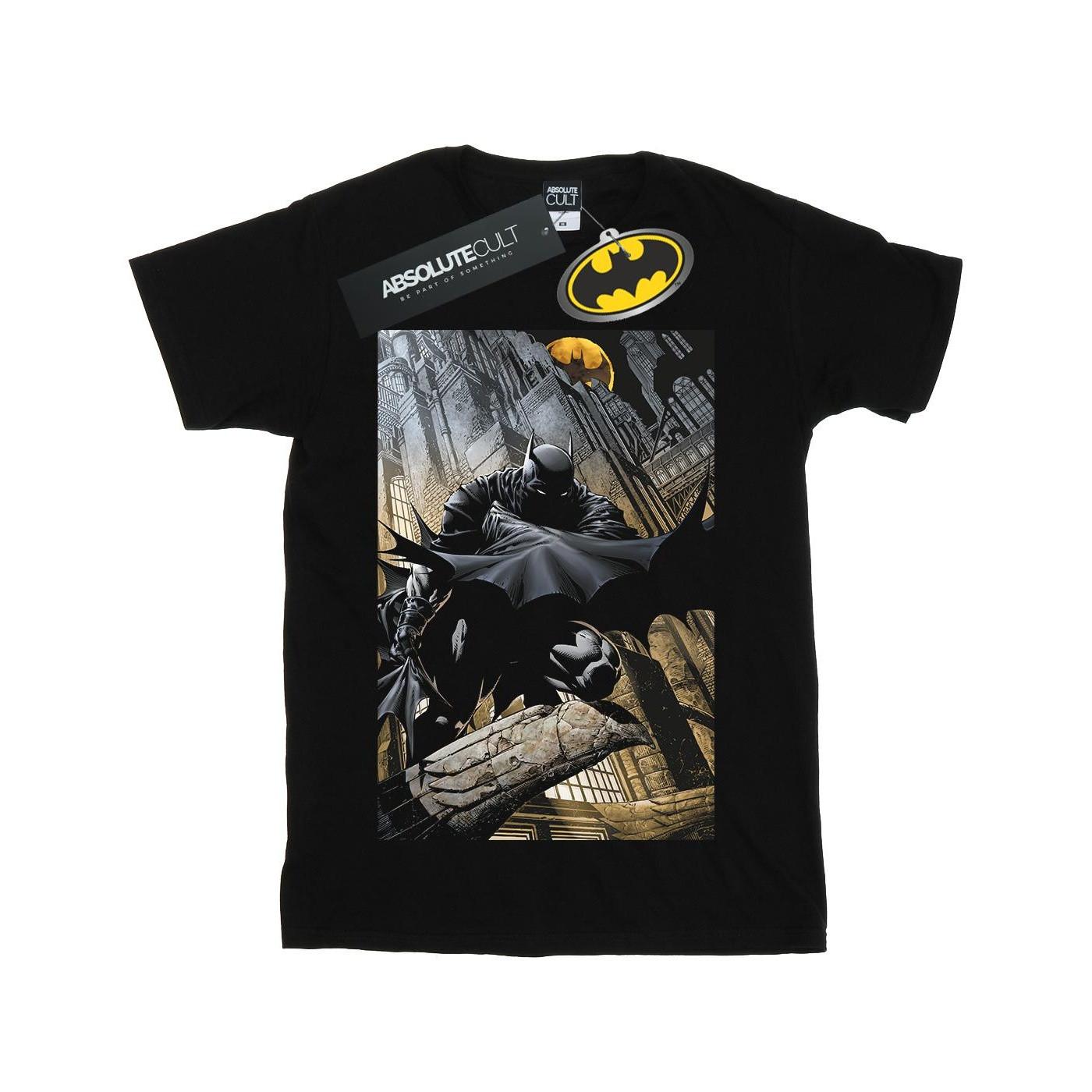 Image of Batman Night Gotham City Tshirt Jungen Schwarz 128