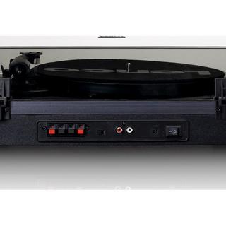 Lenco  Plattenspieler LS-301BK, Bluetooth, Riemenantrieb, 2 Lautsprecher 