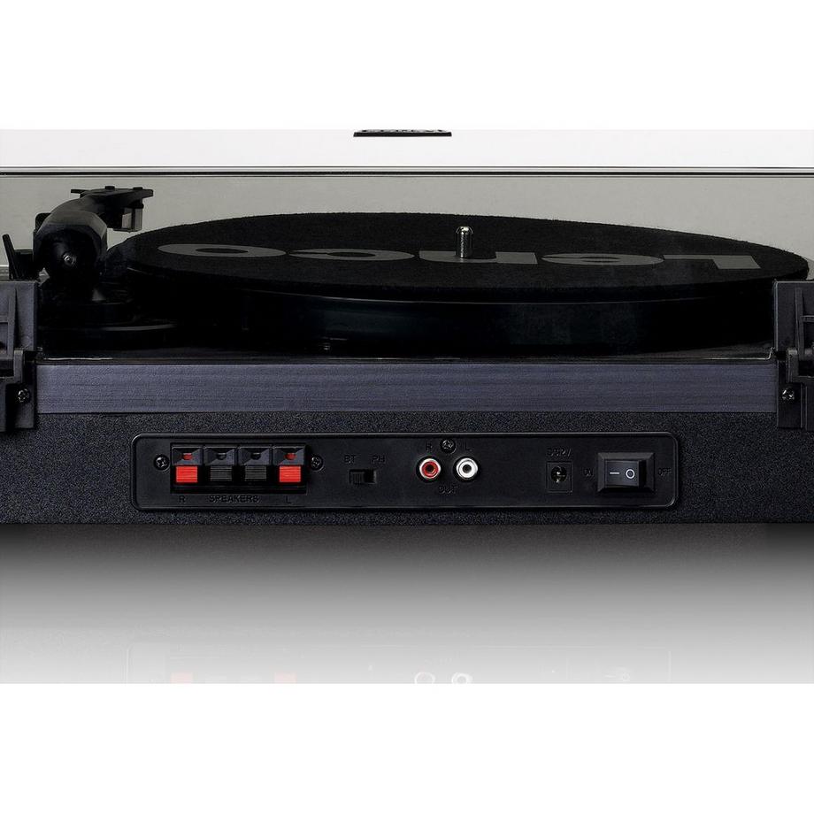 Lenco  Plattenspieler LS-301BK, Bluetooth, Riemenantrieb, 2 Lautsprecher 