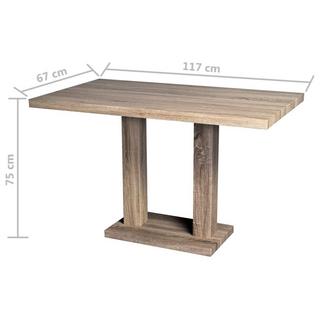 VidaXL Table de salle à manger bois  