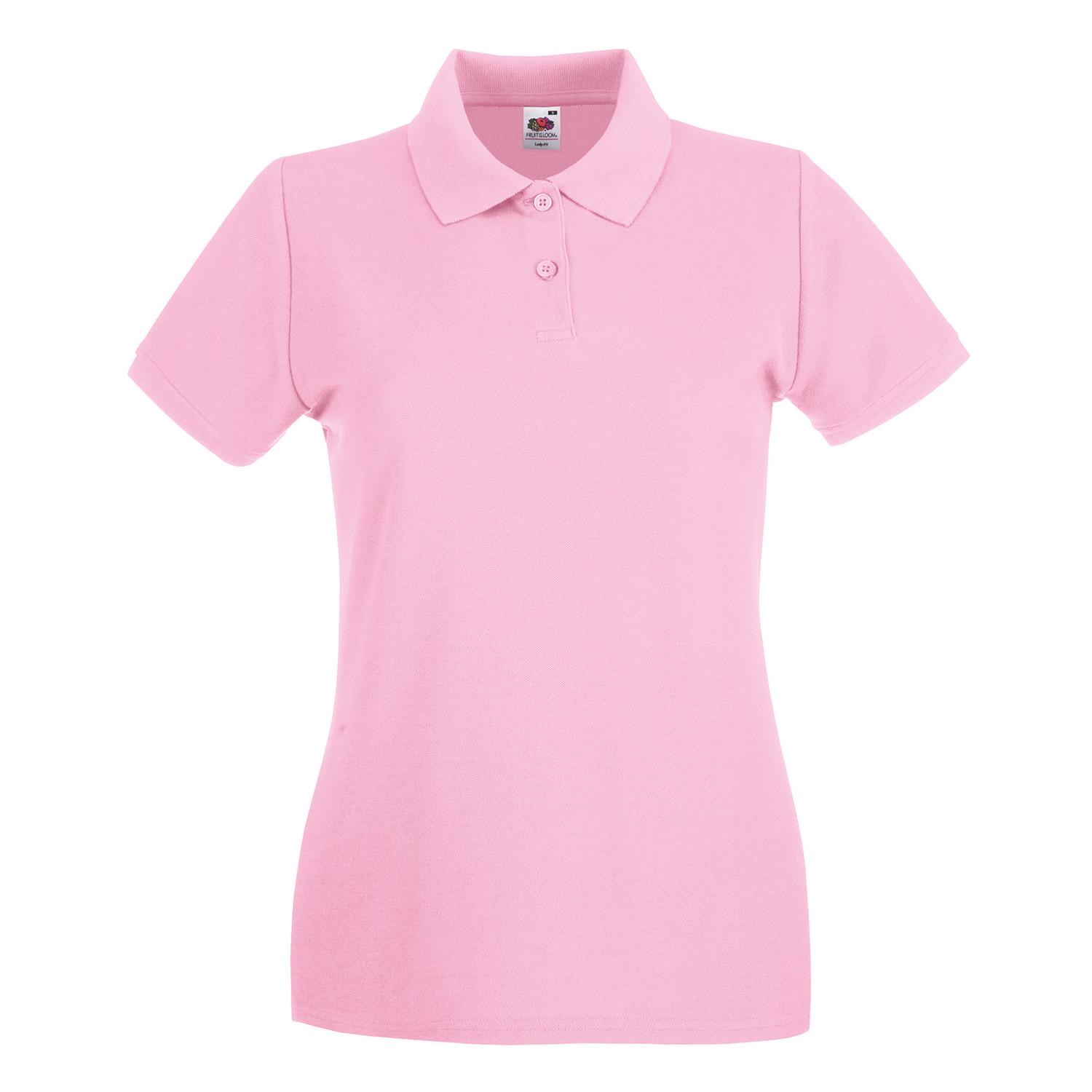 Image of Premium Poloshirt Damen Hellrosa 42