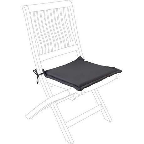 mutoni Coussin de jardin assise carrée Olefin 42x42 anthracite  