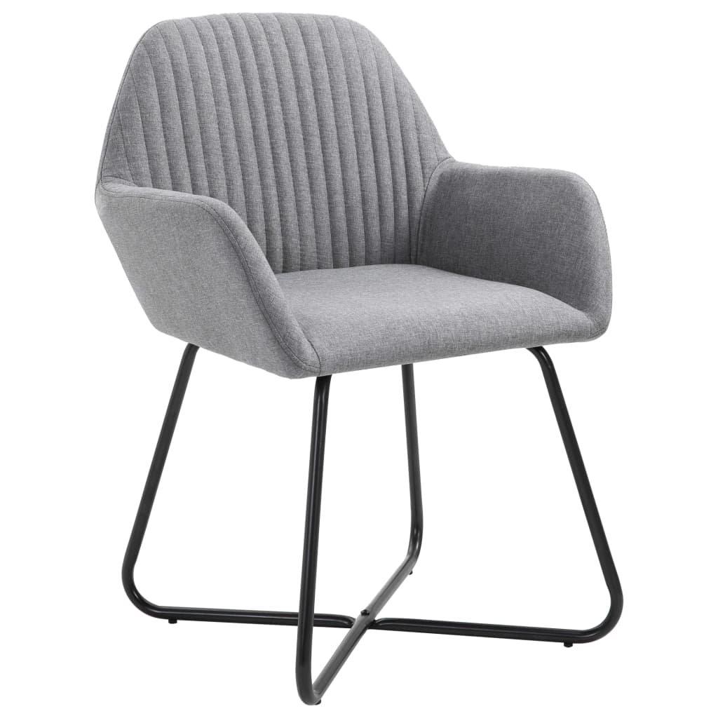 VidaXL Chaise de salle à manger tissu  