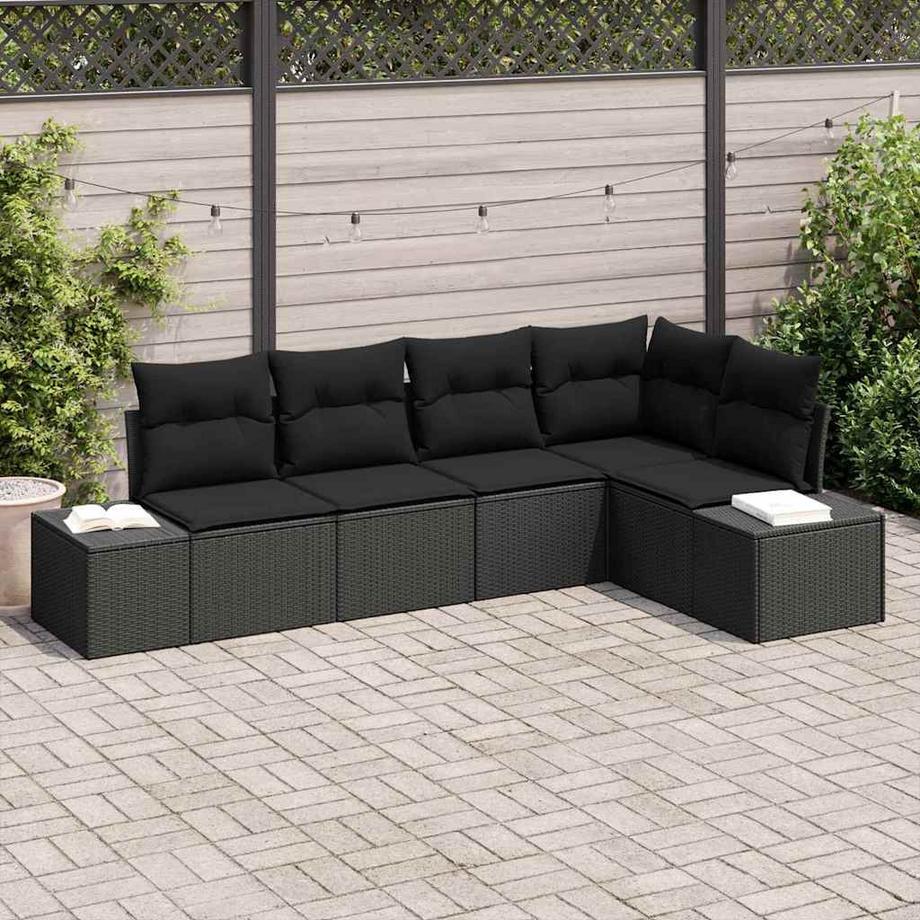 VidaXL Divano da esterno Polyrattan  