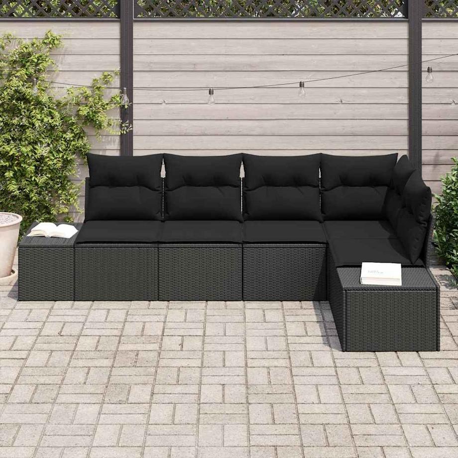 VidaXL Divano da esterno Polyrattan  
