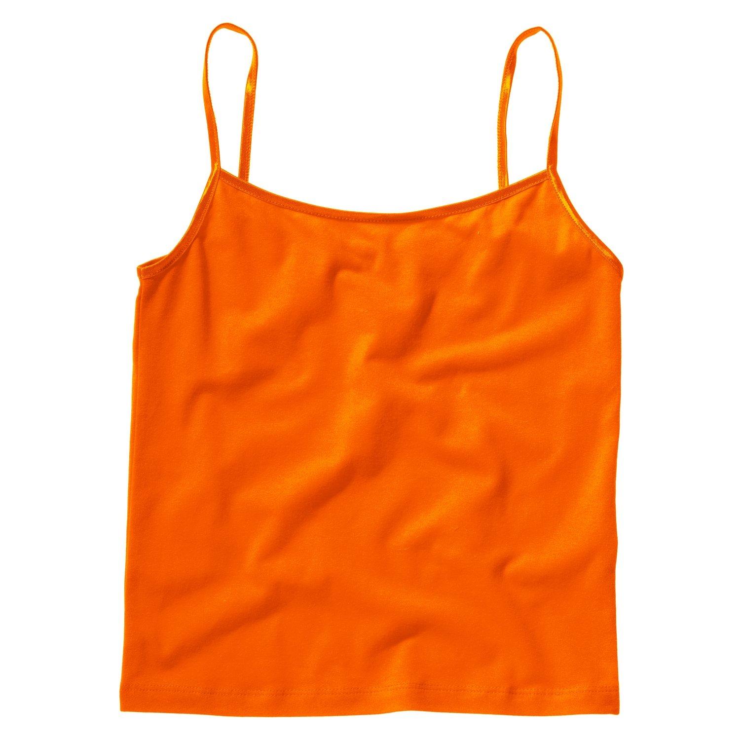 Image of Spaghettiträgertop Spaghettiträgerunterhemd Damen Orange L