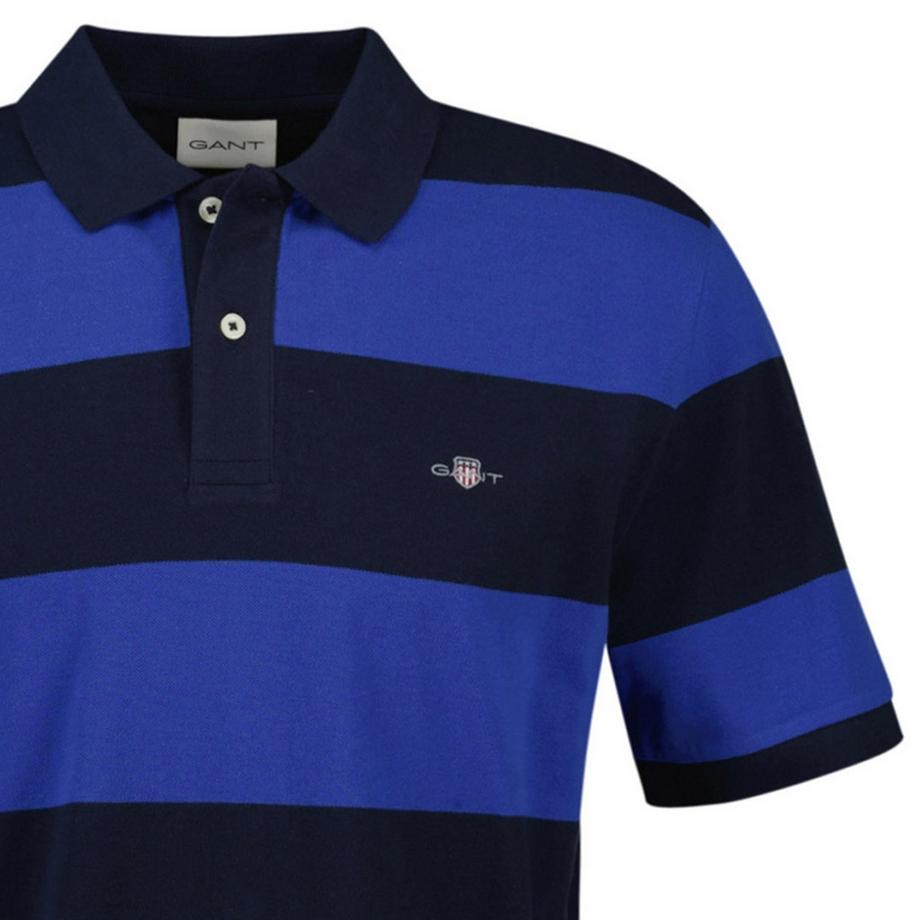 GANT Block Stripe Comfort Fit Poloshirt  