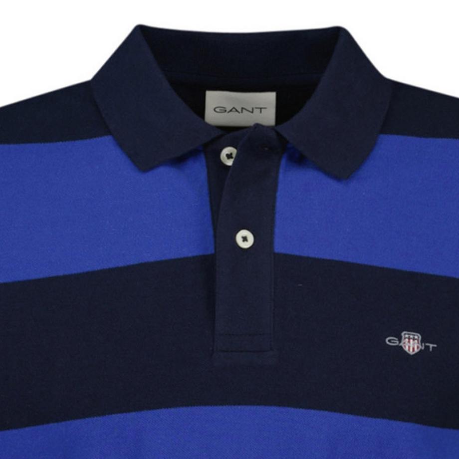 GANT Block Stripe Comfort Fit Poloshirt  
