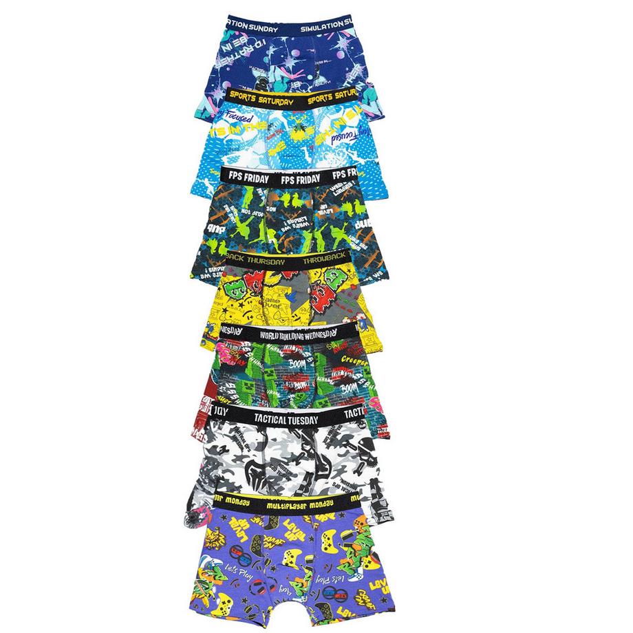 Gamer Days Of The Week Boxermisto Cotone Misura 7