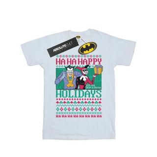 DC COMICS  Tshirt HA HA HAPPY HOLIDAYS 