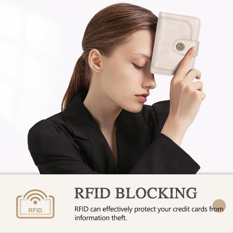 Only-bags.store Portafoglio Grande Capacità Pelle PU Vintage  