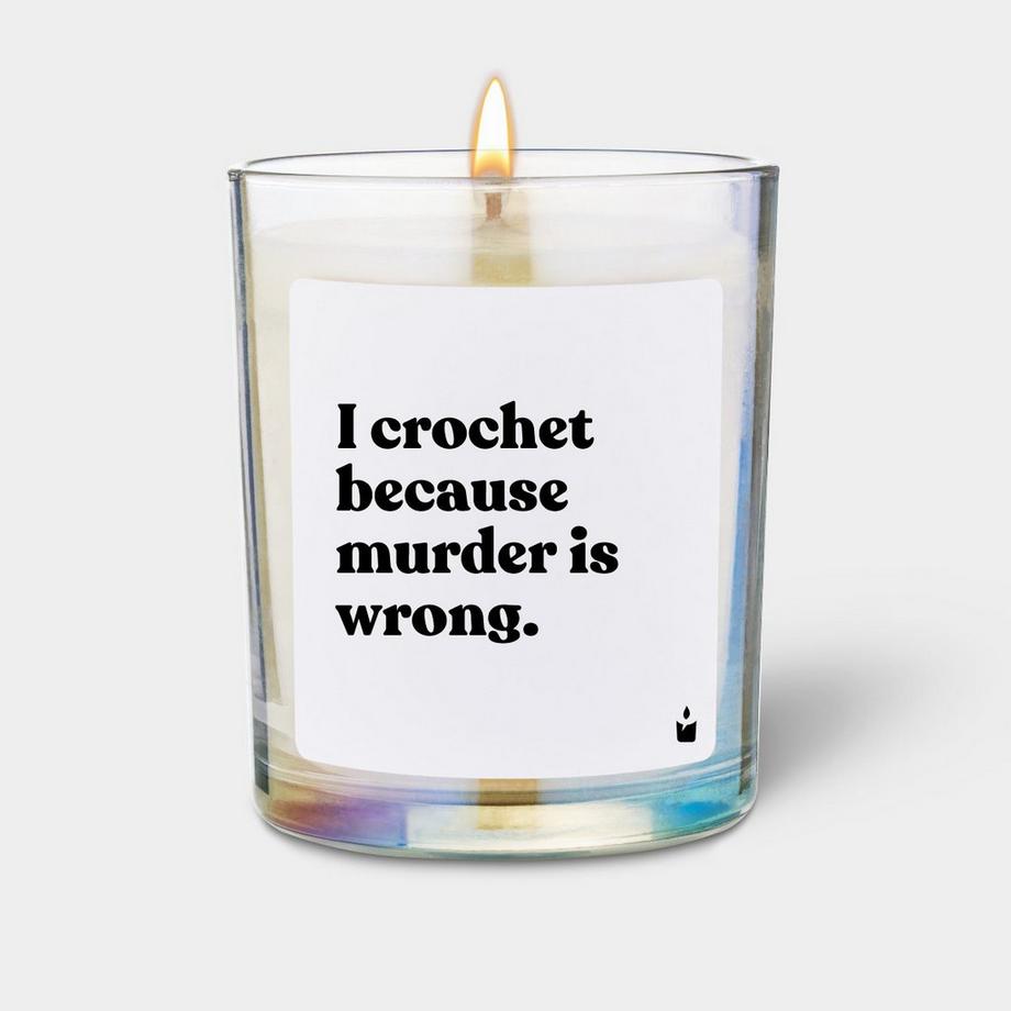 Duftkerze Flowery I crochet because murder is wrong.