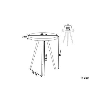 Beliani Beistelltisch aus MDF-Platte Modern RAMONA  