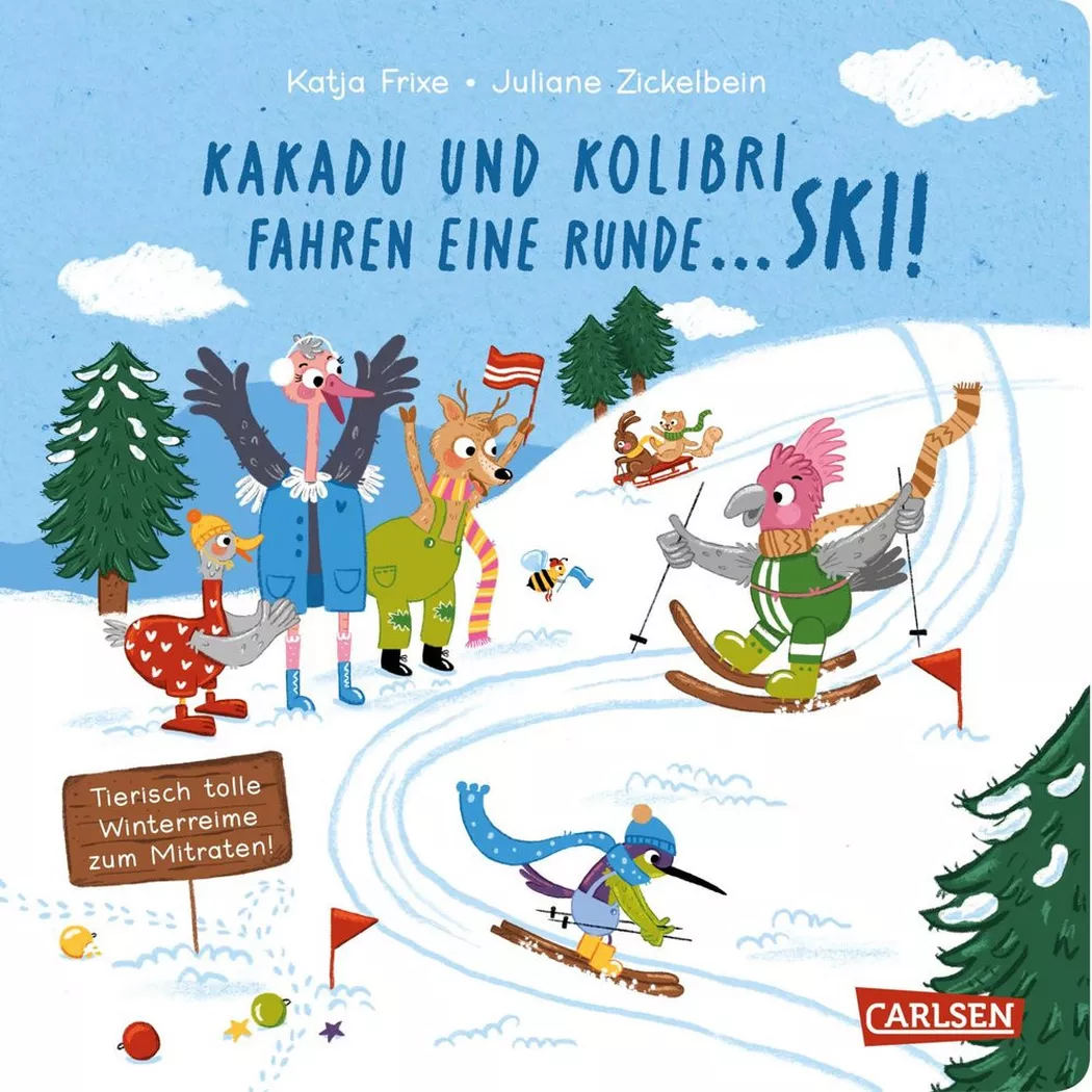 Carlsen - Kakadu und Kolibri fahren eine Runde ... Ski!