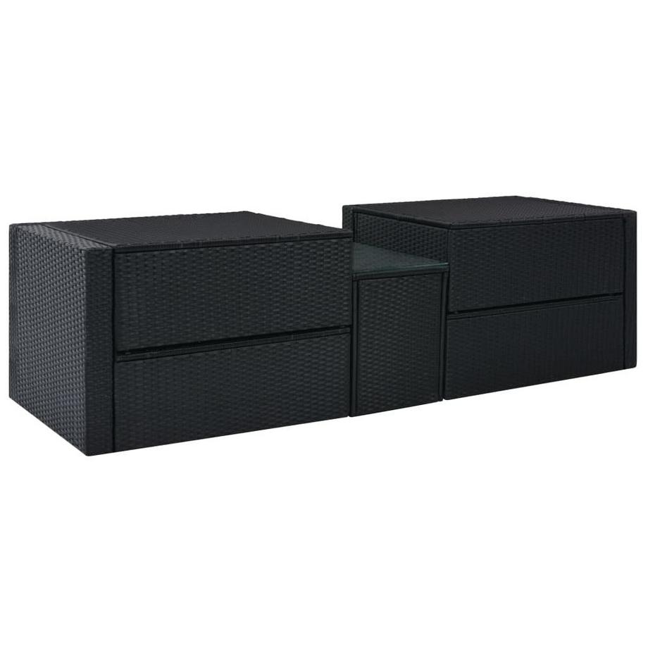 VidaXL Garten-lounge-set poly-rattan  