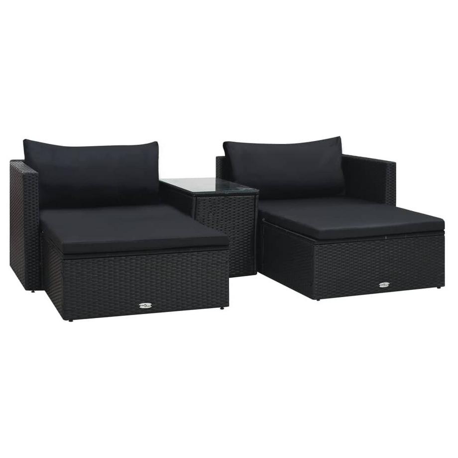 Garten-lounge-set poly-rattan