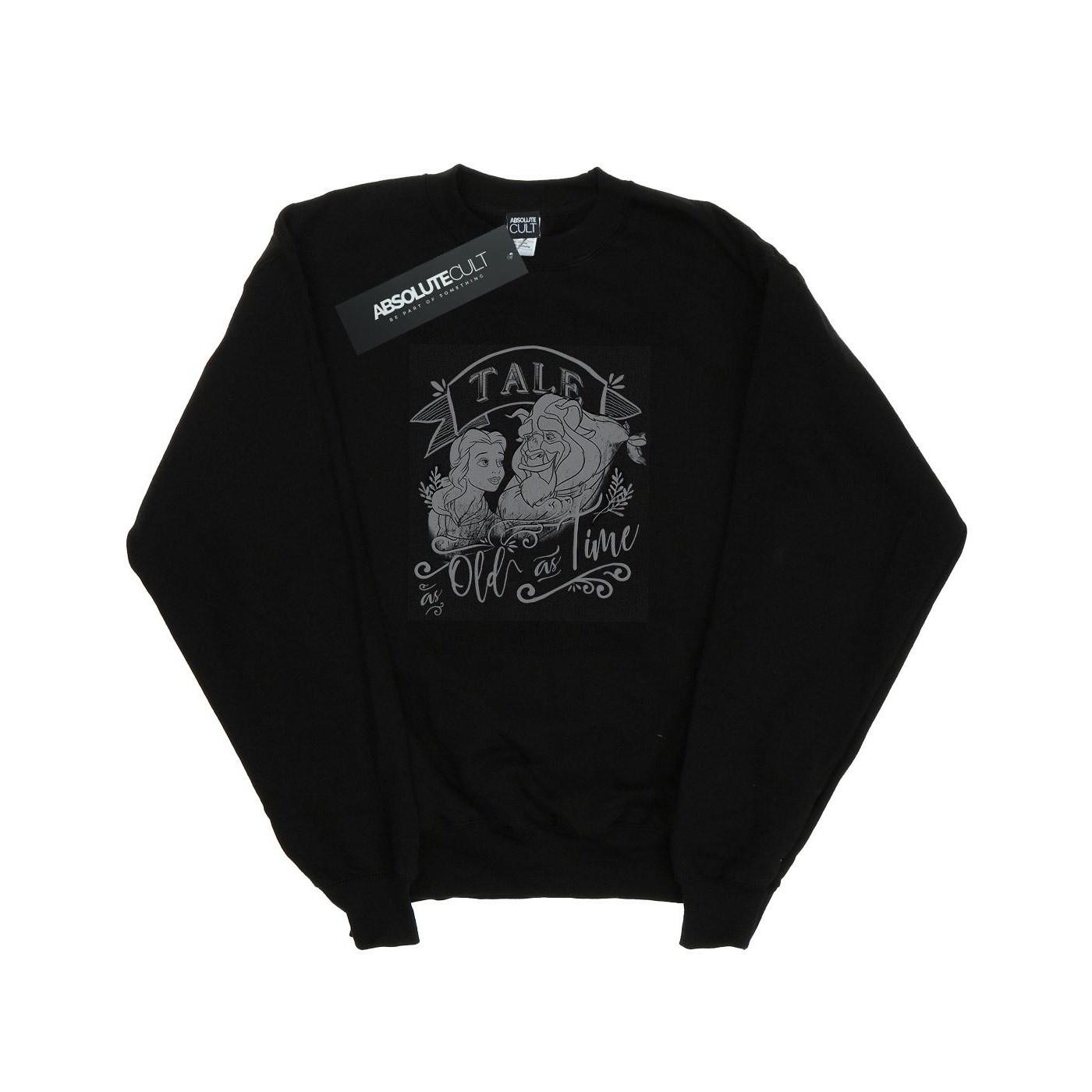 Image of Beauty And The Beast Tale As Old As Time Sweatshirt Mädchen Schwarz 140/146